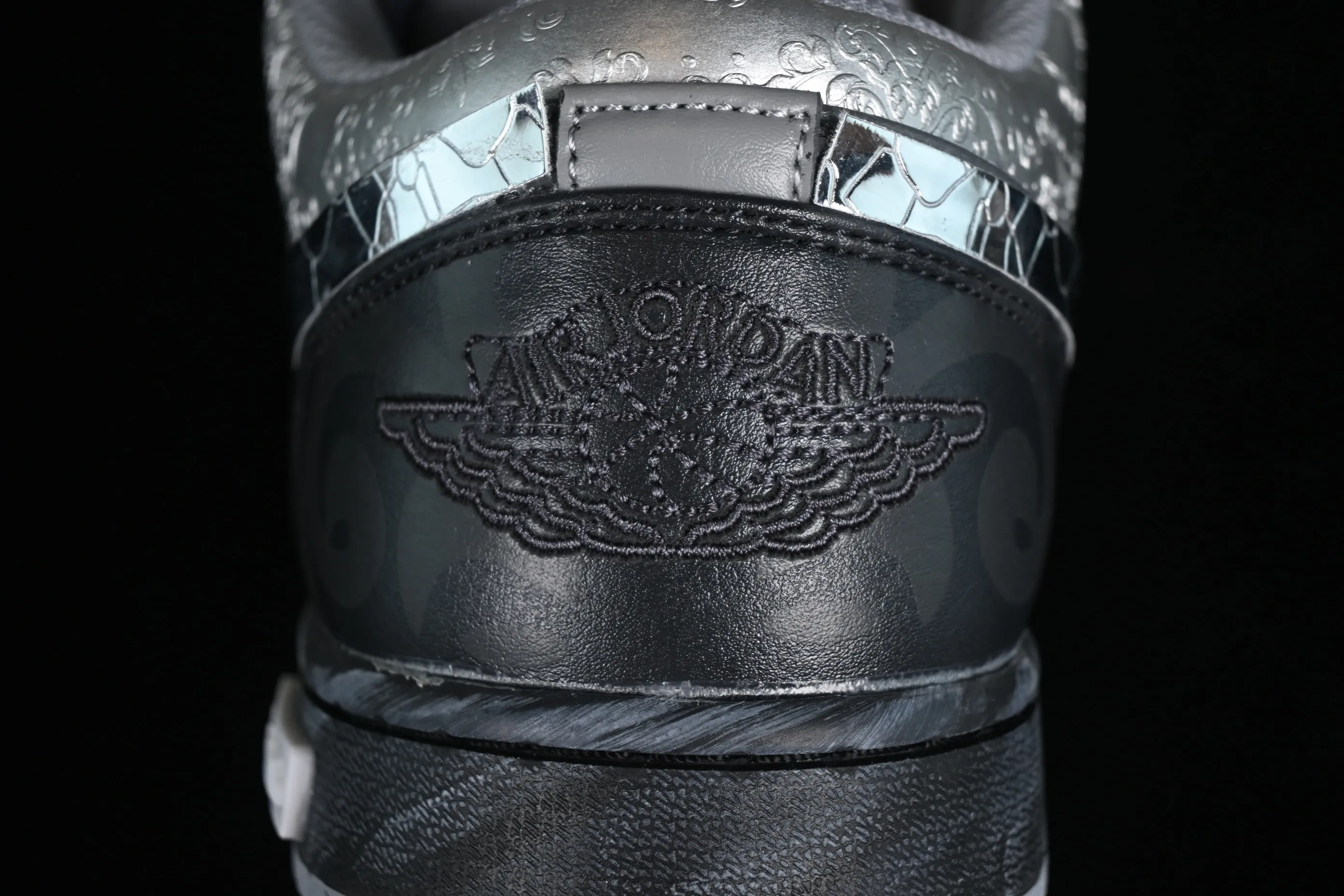 All categories Air Jordan Jordan series basketball shoes Air Jordan 1 Low Air Jordan 1 Low AJ1 Joe 1 Panda Prank Modern Wei Realm Gray Series Black and Silver Gray Low-top Cultural and Casual Shoes 553560-053